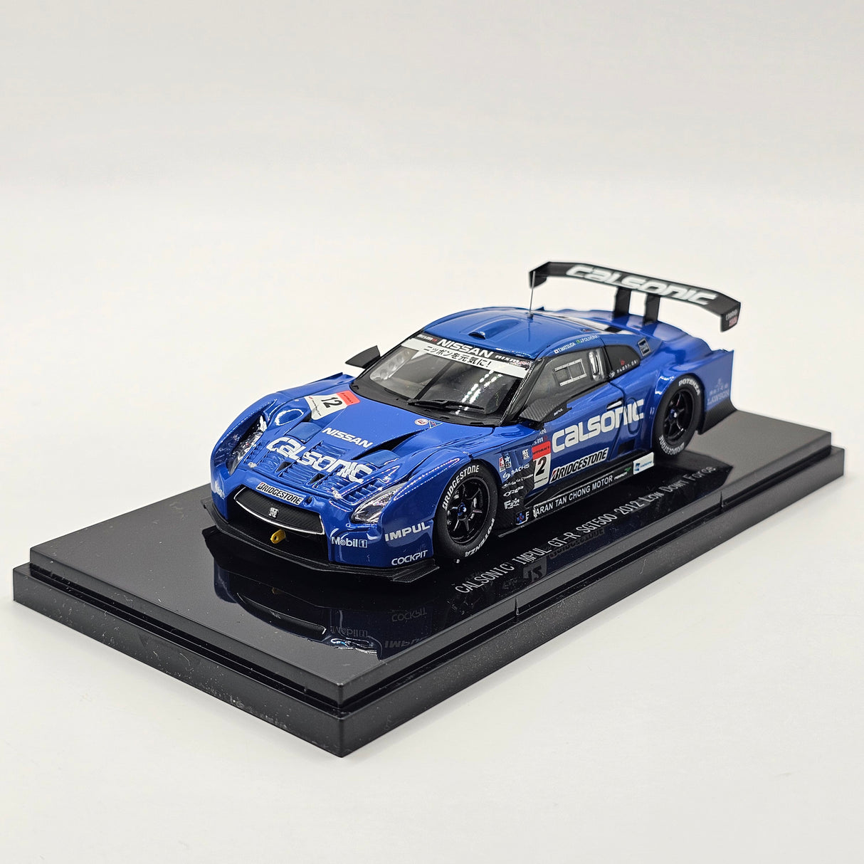 EBBRO Nissan GT-R GT500 #12 Calsonic Team Impul Super GT 2012 L.Downforce 1/43 Scale