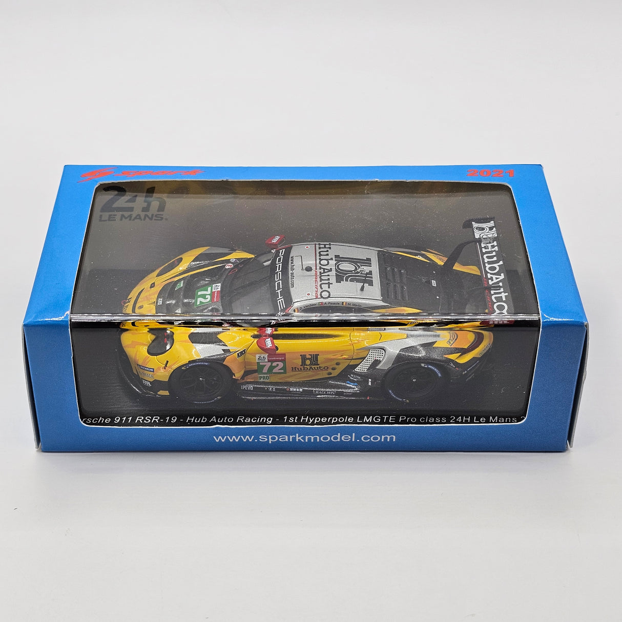 Spark Porsche 911 RSR-19 #72 HubAuto Racing 24Hrs Le Mans 2021 1/43 Scale S8261