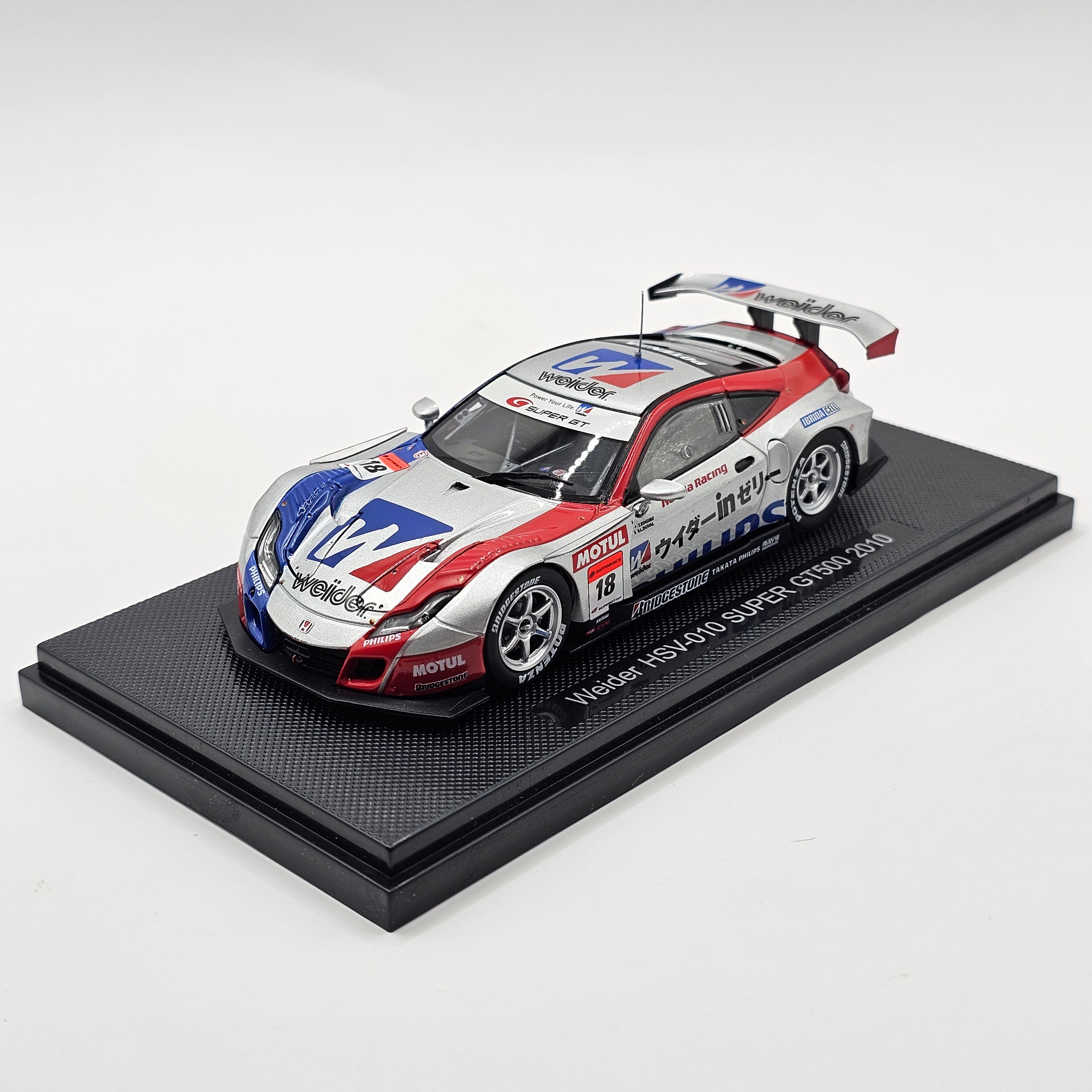 EBBRO Honda HSV-010 #18 Weider Honda Racing Super GT 2010 Champions 1/