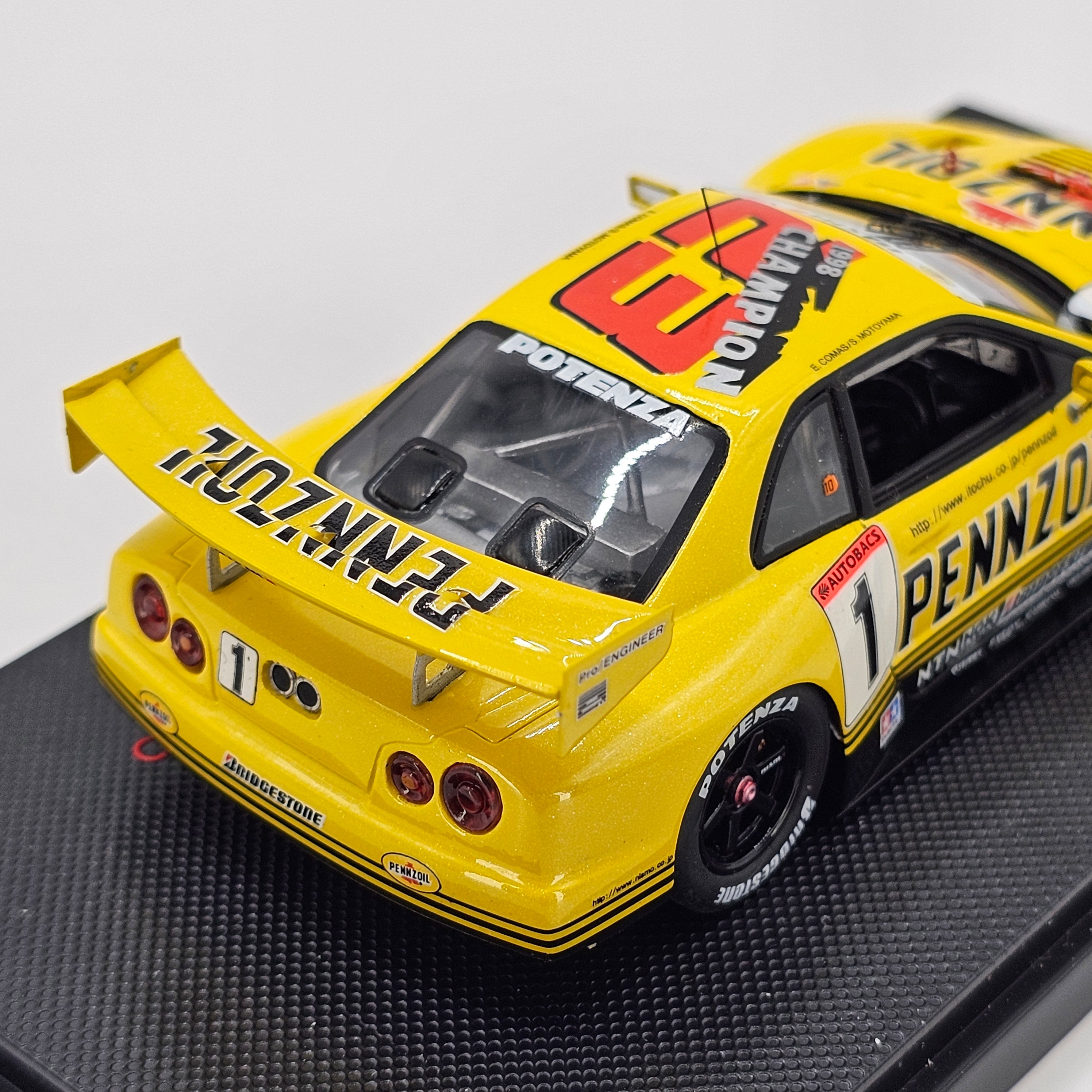 EBBRO P4 Nissan Skyline R34 GT-R #1 Pennzoil JGTC GT500 1999 Champions