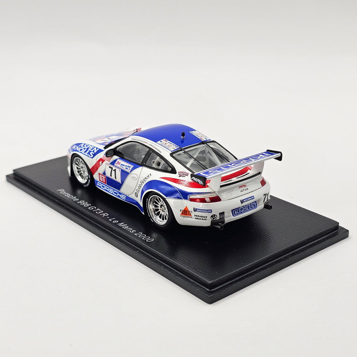 Spark Porsche 911 GT3-R #71 Michael Colucci Racing 24Hrs Le Mans 2000 1/43 Scale