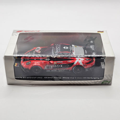 Spark Porsche 911 GT3 Cup #161 Kkramer Racing Winner Cup 2 24H Nurburgring 2023 1/43 Scale