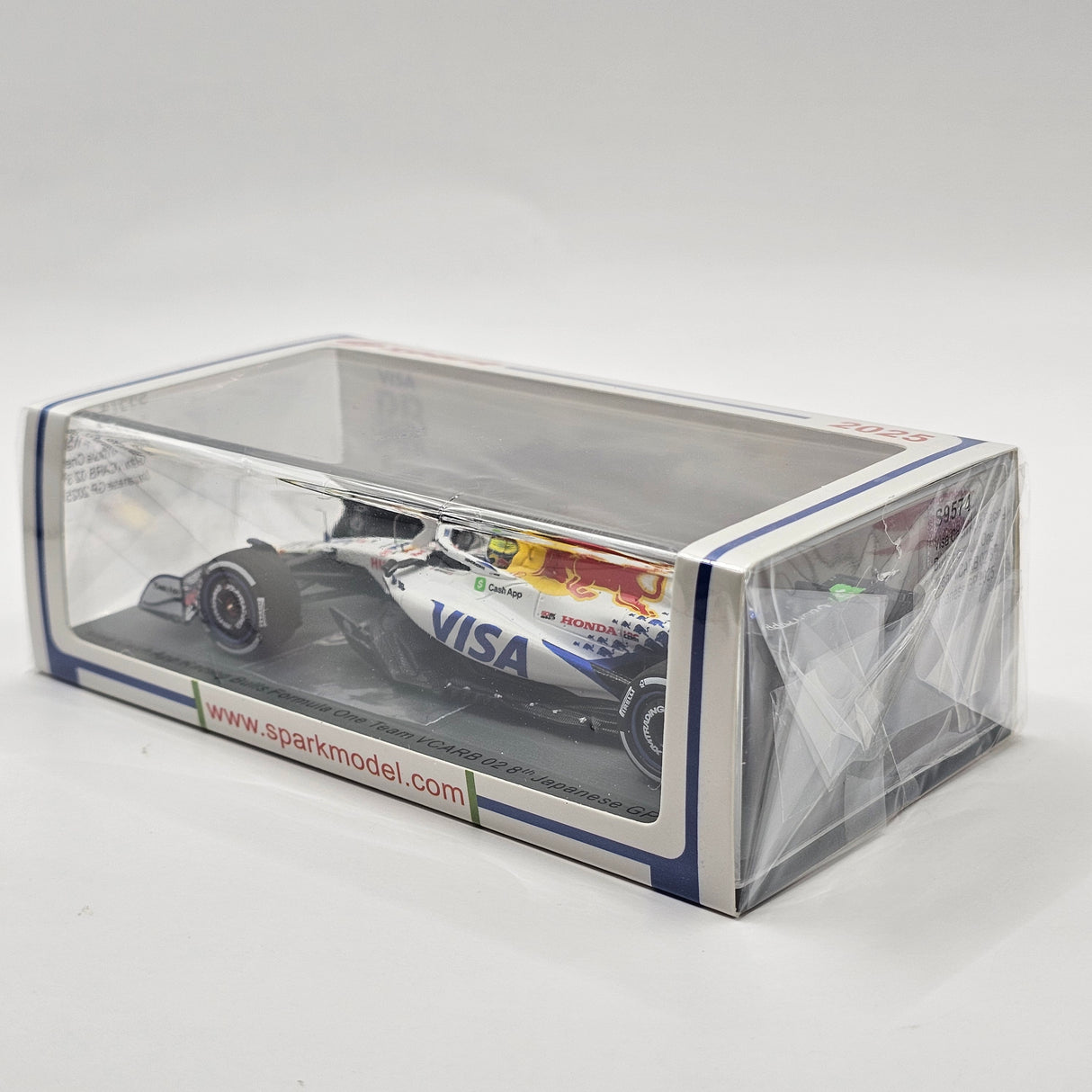 Spark Racing Bulls Honda RBPT VCARB 02 #6 Isack Hadjar 8th Japanese GP 2025 1/43 Scale