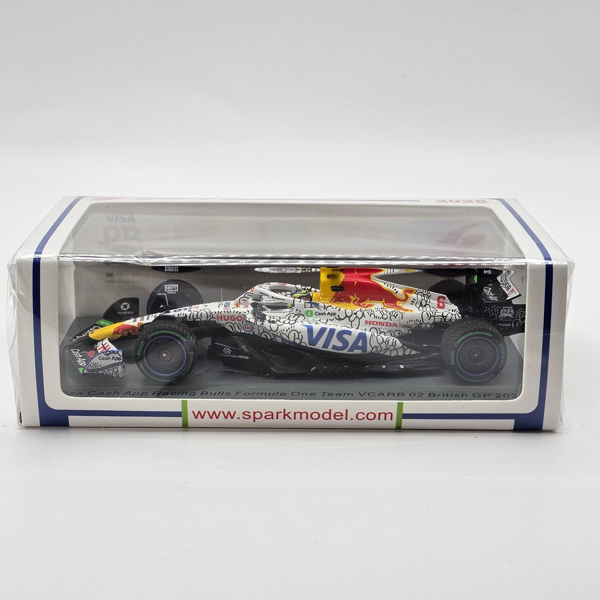 Spark Racing Bulls VCARB 02 #6 Isack Hadjar British F1 GP 2025 1/43 Scale S9599
