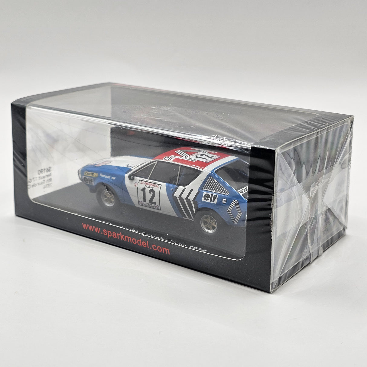 Spark Renault 17 #12 8th Tour de Corse 1974 1/43 Scale S6190