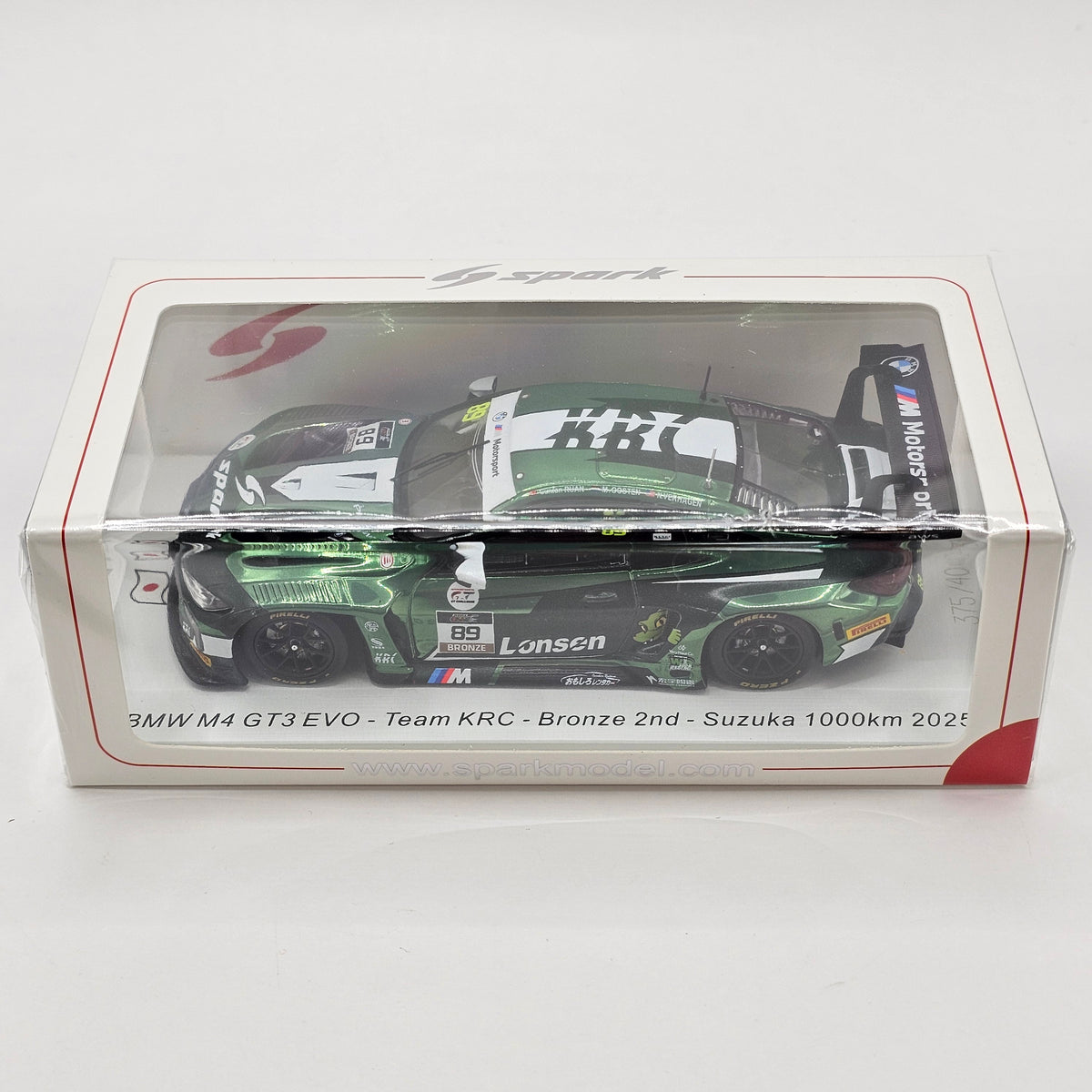 Spark BMW M4 GT3 EVO #89 Team KRC Suzuka 1000KM 2025 1/43 Scale SJ192