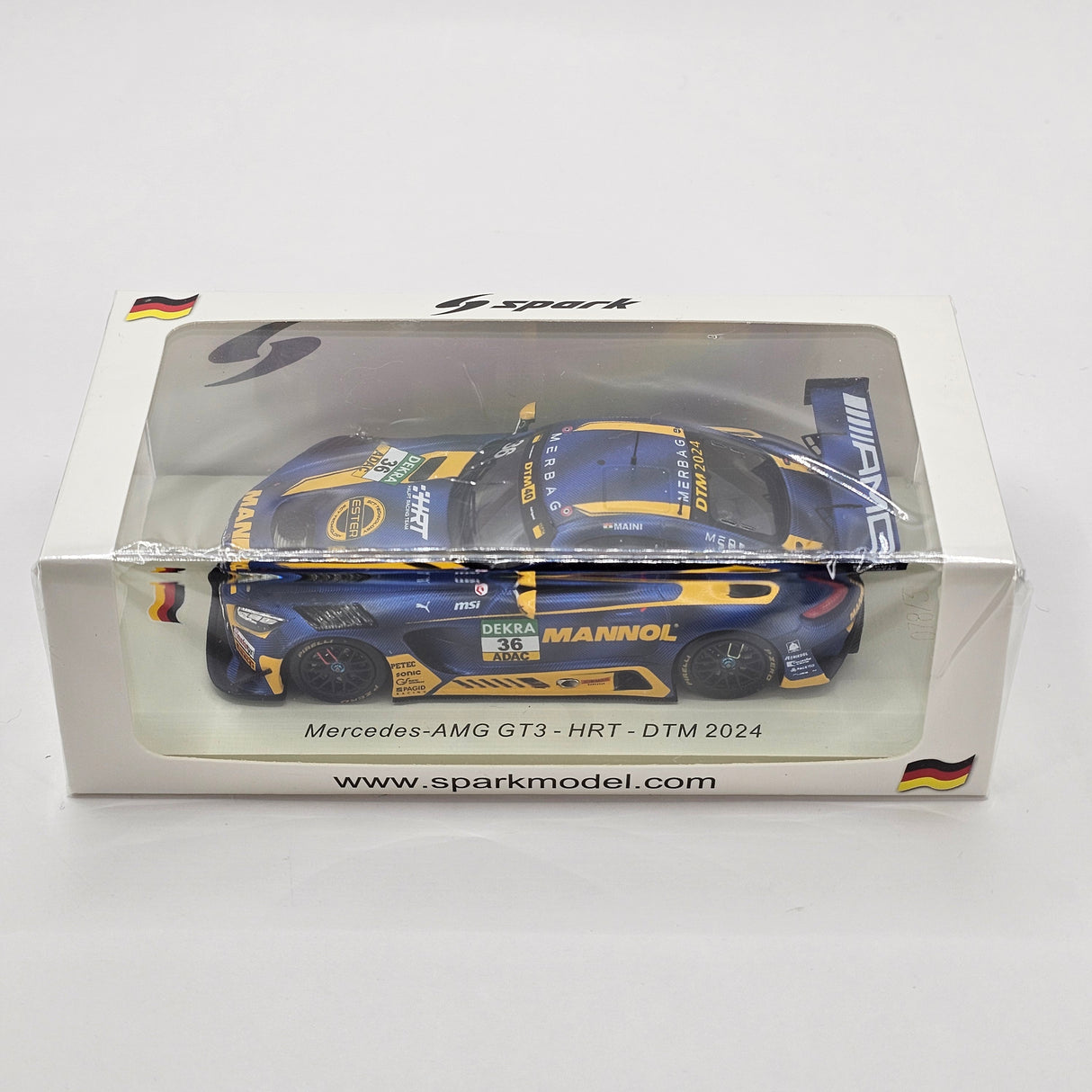 Spark Mercedes-AMG GT3 Evo #36 Team HRT Arjun Maini DTM 2024 1/43 Scale SG973