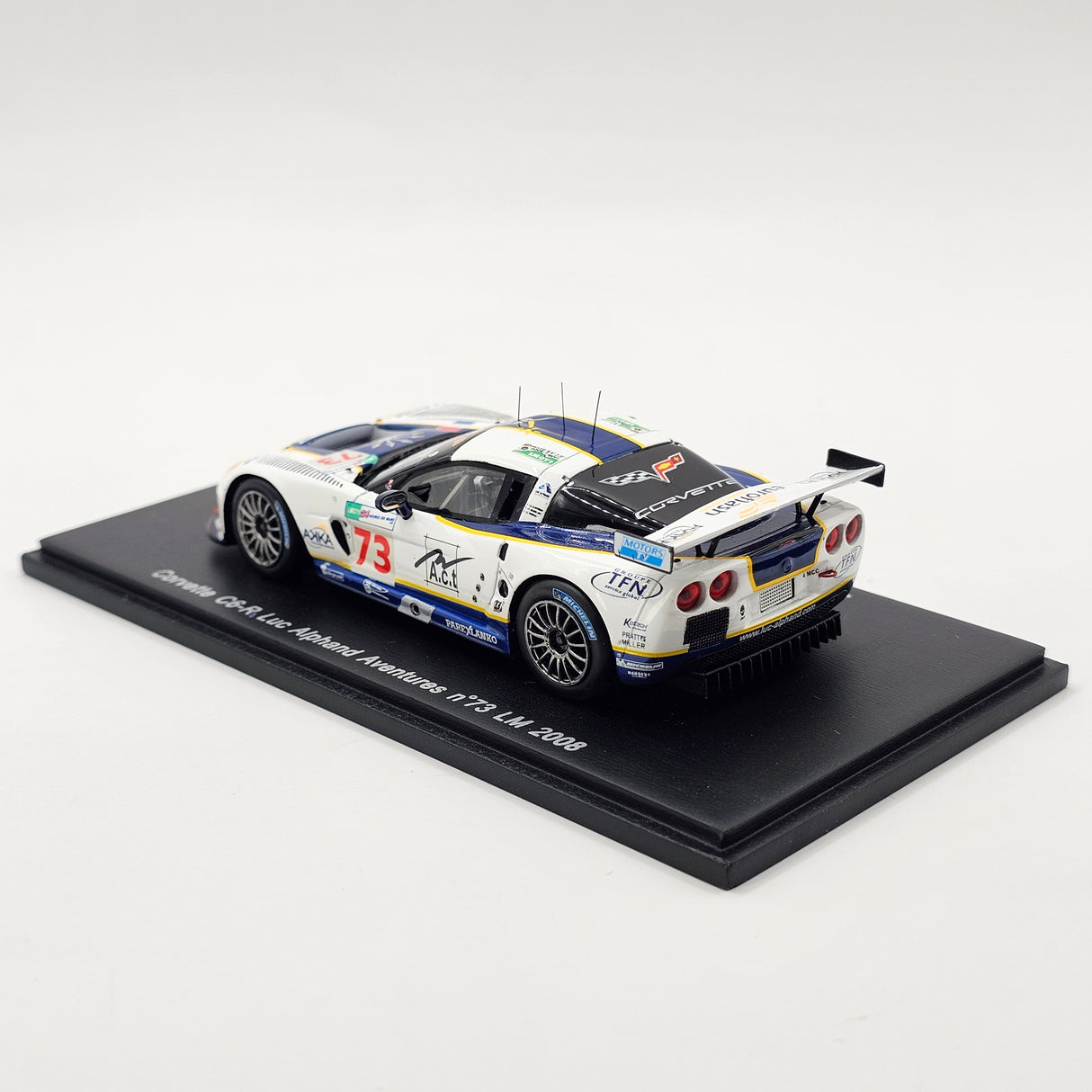 Spark Chevrolet Corvette C6.R #73 Luc Alphand Aventures 24Hrs Le Mans 2008 1/43 Scale