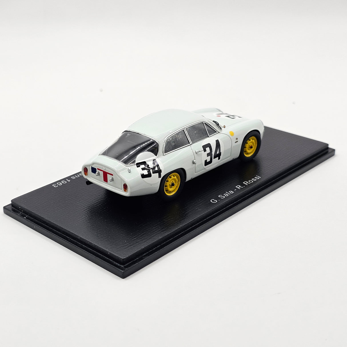 Spark Alfa Romeo Giulietta SZ #34 Scuderia Sant Ambroeus 24Hrs Le Mans 1963 1/43 Scale