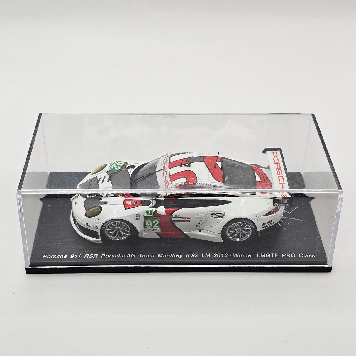 Spark Porsche 911 RSR #92 Team Manthey 2013 24Hrs Le Mans GTE Pro Win 1/43 Scale