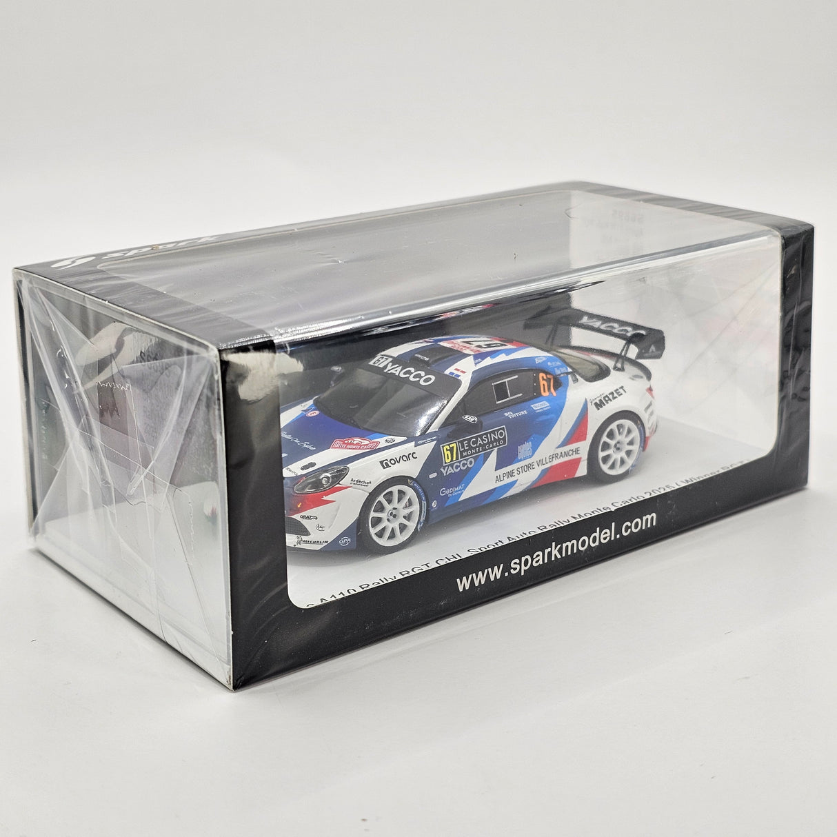 Spark Alpine A110 Rally RGT #67 CHL Sport Auto Rally Monte Carlo 2025 (Winner RGT) 1/43 Scale