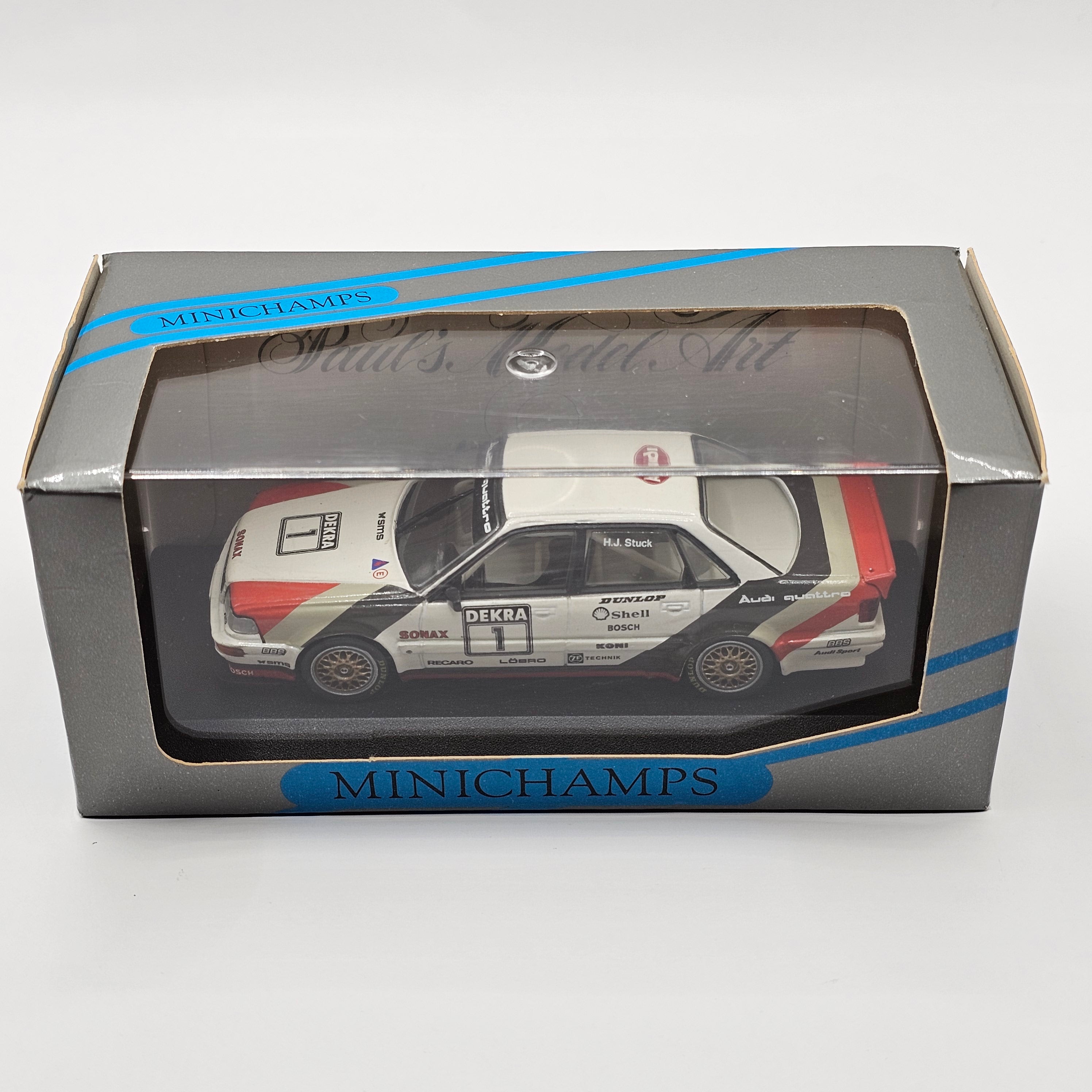 Minichamps Audi V8 Quattro #1 Hans Stuck DTM 1991 1/43 Scale