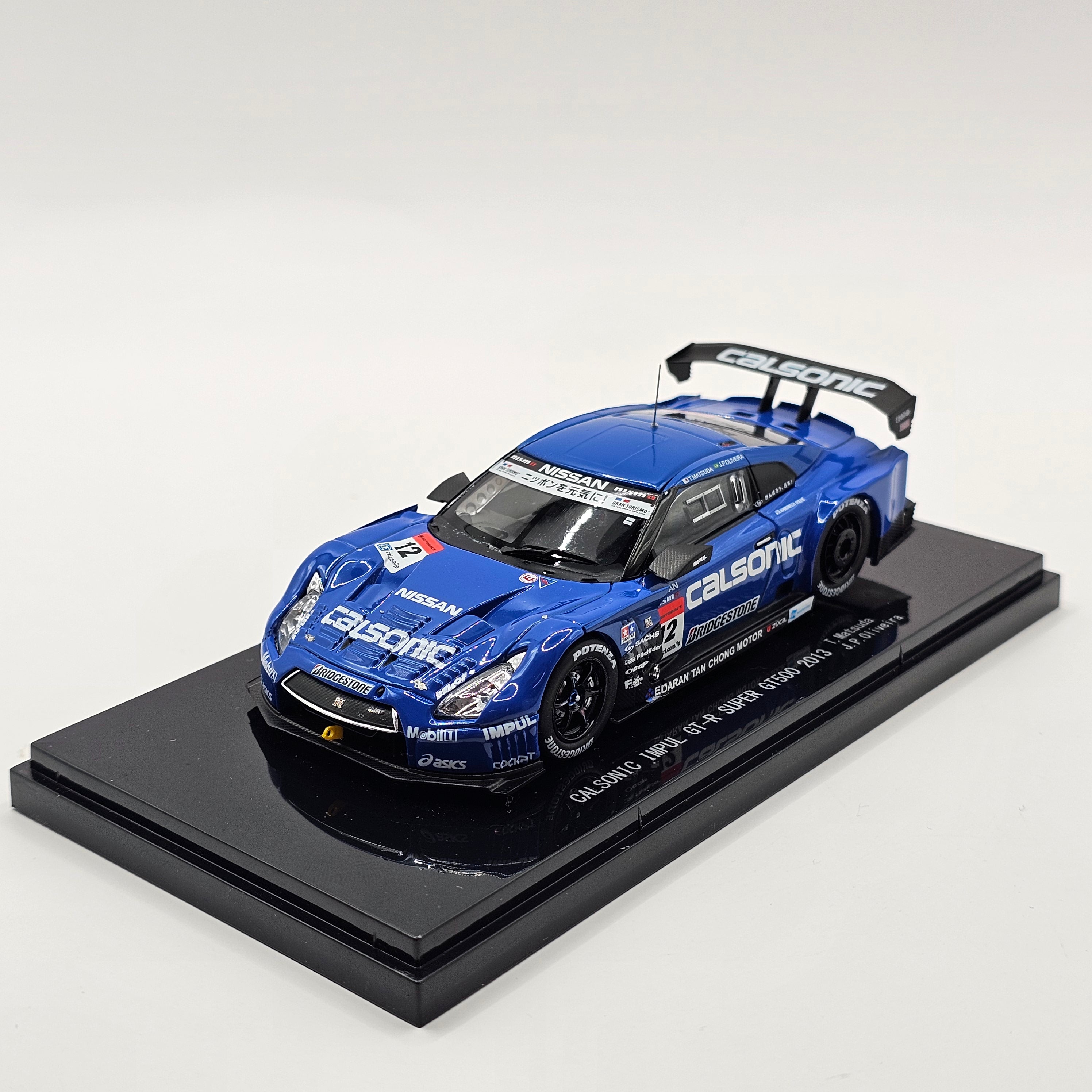 EBBRO Nissan GT-R #12 Calsonic Team Impul Super GT GT500 2013 1/43 Sca