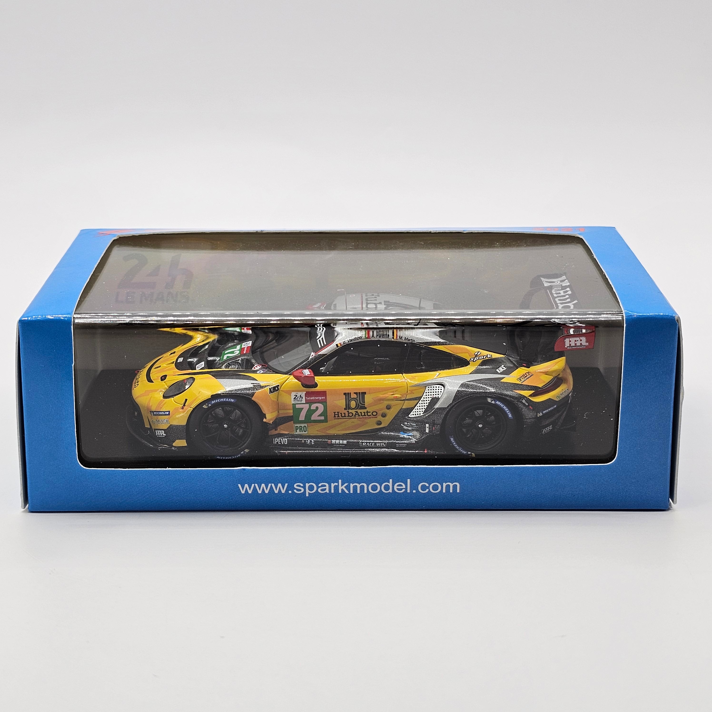 Spark Porsche 911 RSR-19 #72 HubAuto Racing 24Hrs Le Mans 2021 1/43 Sc