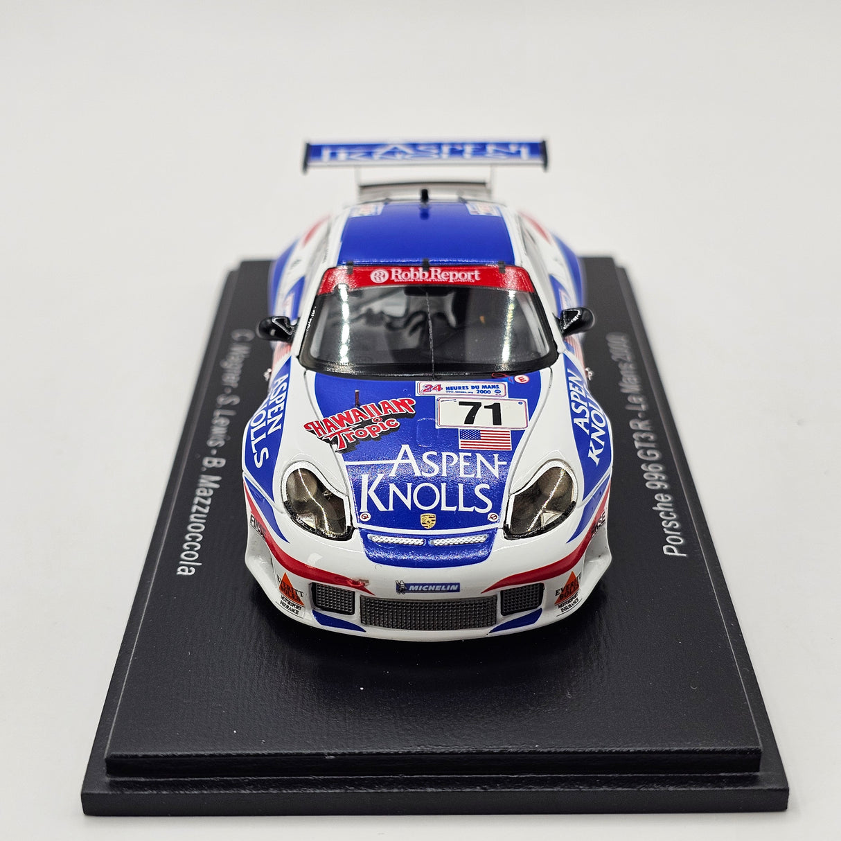 Spark Porsche 911 GT3-R #71 Michael Colucci Racing 24Hrs Le Mans 2000 1/43 Scale