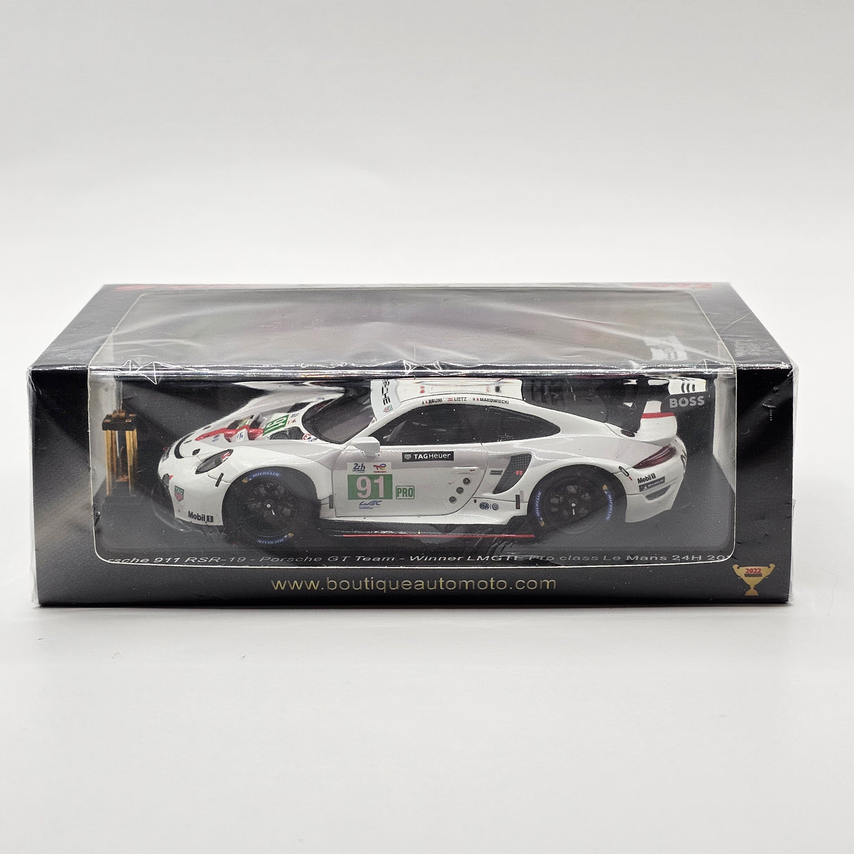 Spark Porsche 911 RSR #91 Porsche GT Team Winner LMGTE Pro 24Hrs Le Mans 2022 1/43 Scale