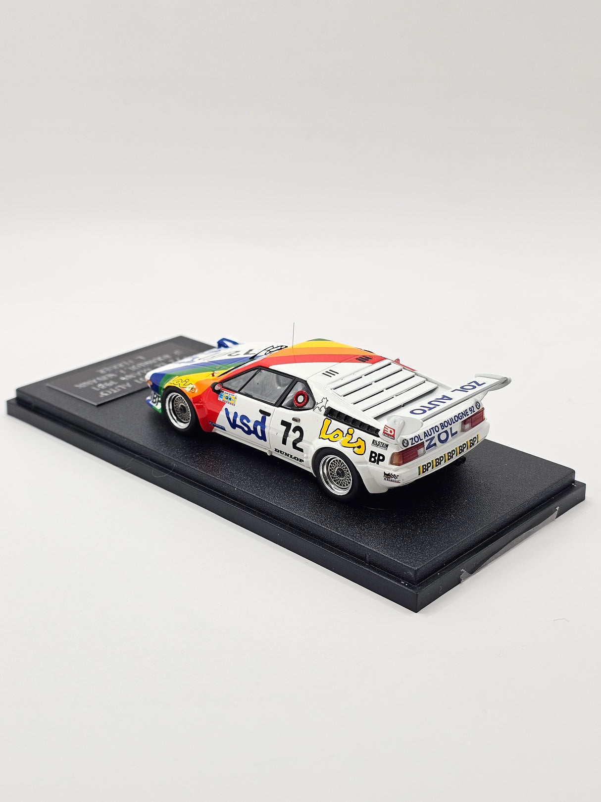 Spark BMW M1 #72 BMW Zol'Auto 24Hrs Le Mans 1981 1/43 Scale S6405