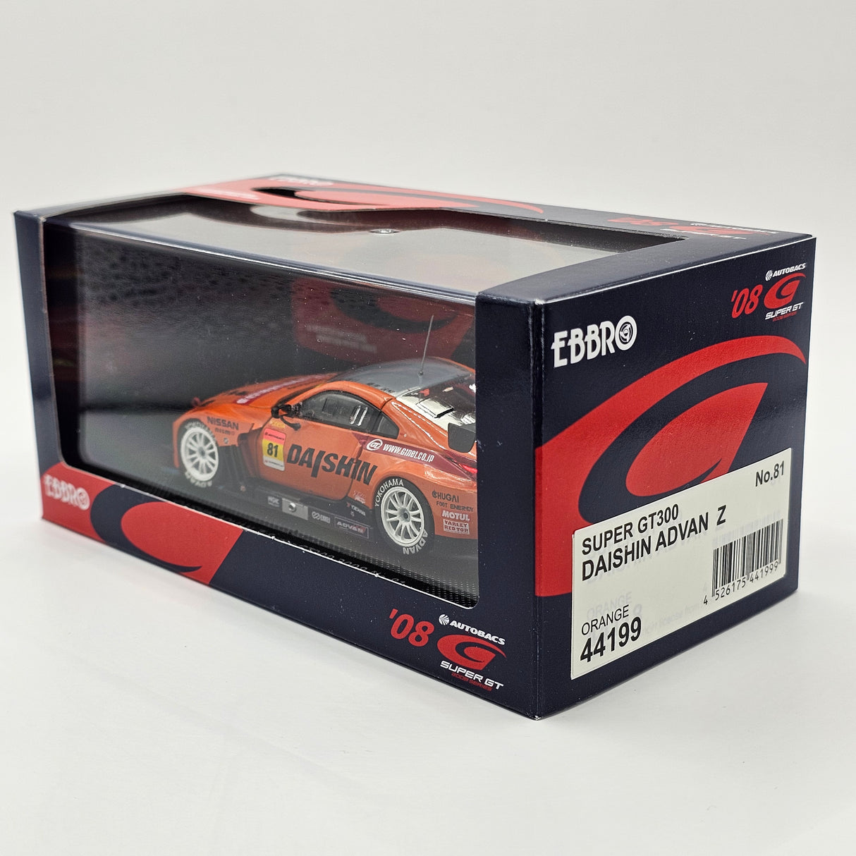 EBBRO Nissan Fairlady Z #81 Team Daishin Super GT GT300 2008 1/43 Scale