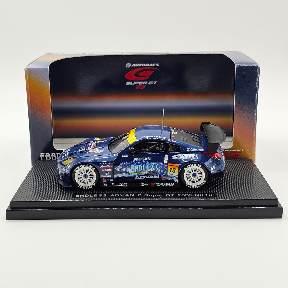 EBBRO Nissan Fairlady Z #13 Endless Sports Super GT GT300 2005 1/43 Scale