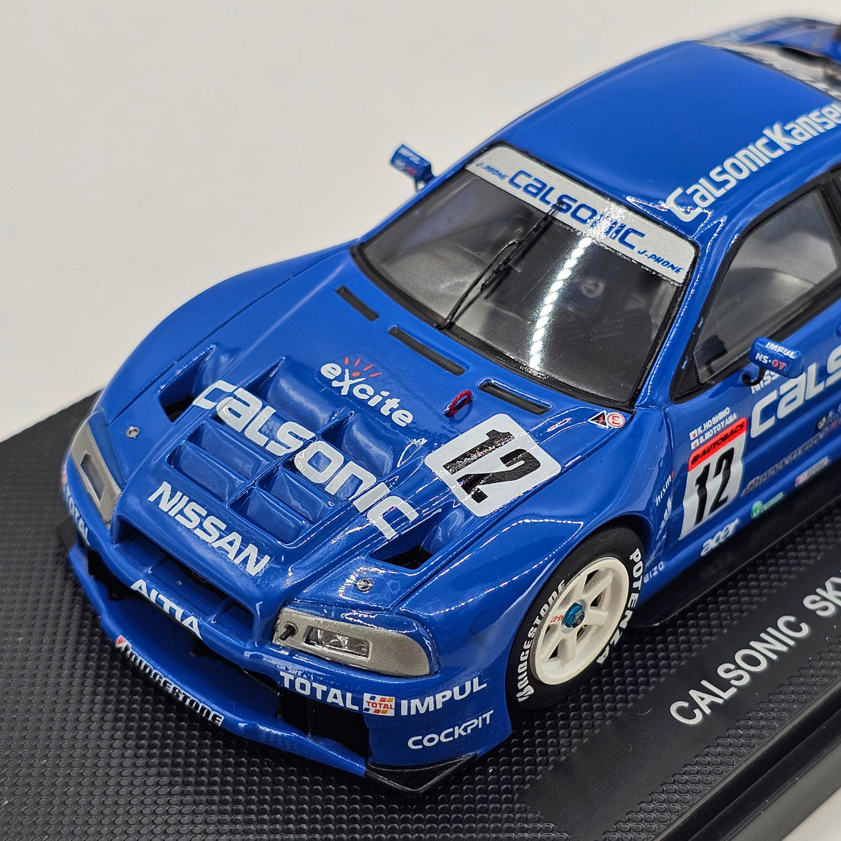 EBBRO P-4 Nissan Skyline R34 GT-R #12 Calsonic JGTC GT500 2001 1/43 Scale