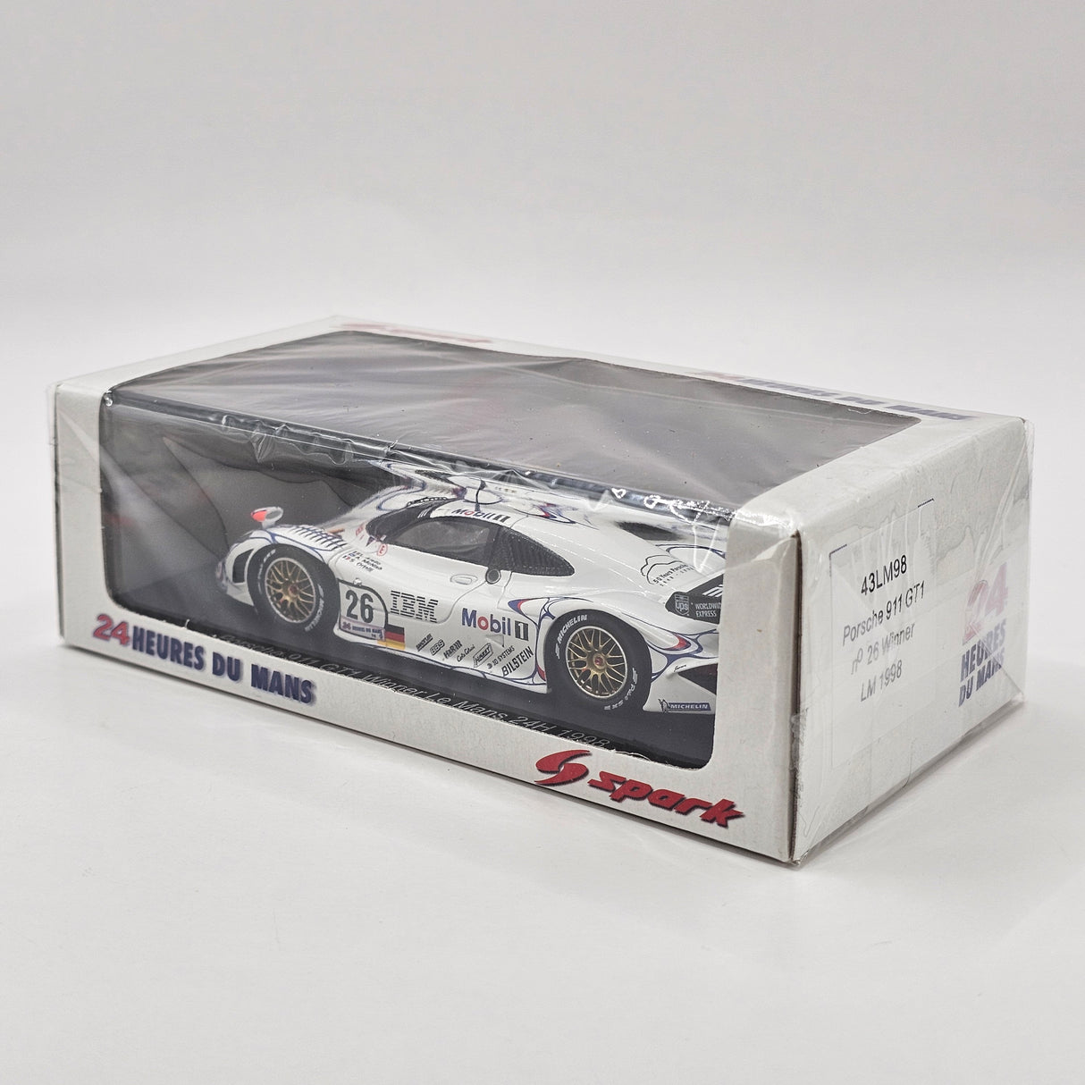 Spark Porsche 911 GT1-98 #26 Porsche AG 24Hrs Le Mans 1998 Winner 1/43 Scale