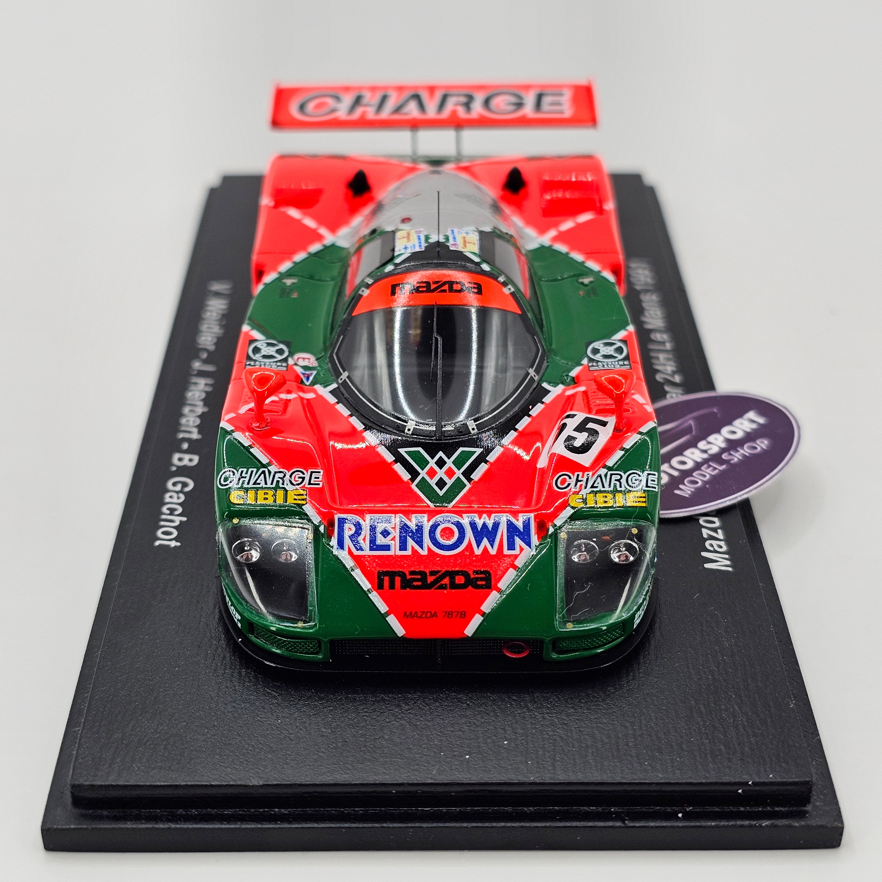 Spark Mazda 787B #55 Mazdaspeed Winner 24Hrs Le Mans 1991 1/43 Scale
