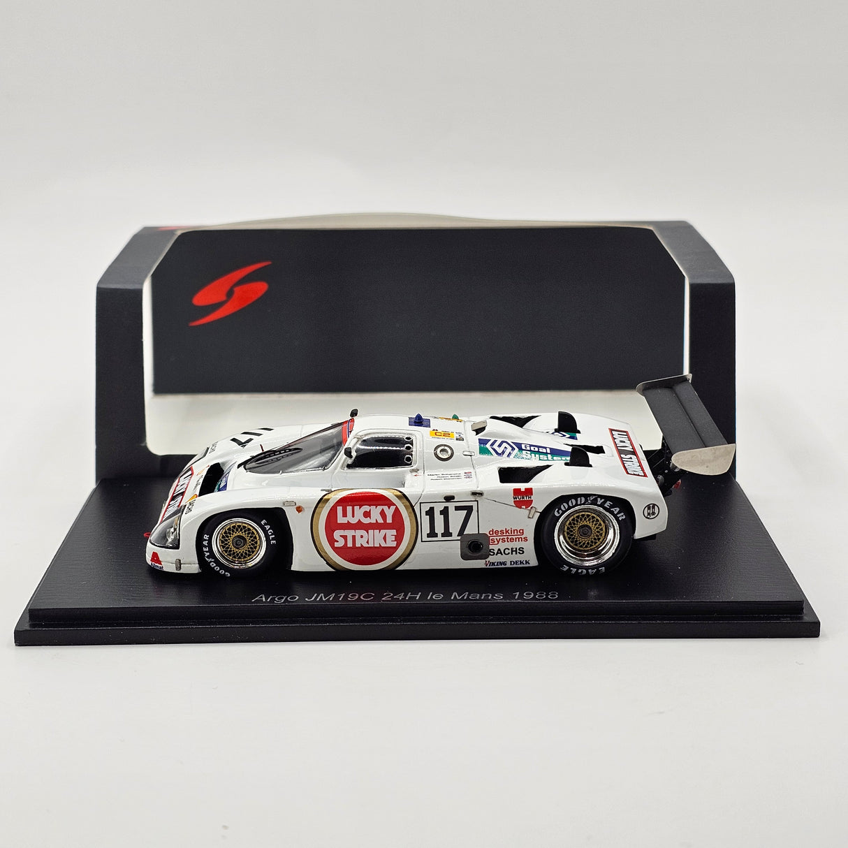 Spark Argo JM19C #117 Lucky Strike 24Hrs Le Mans 1988 1/43 Scale S7316