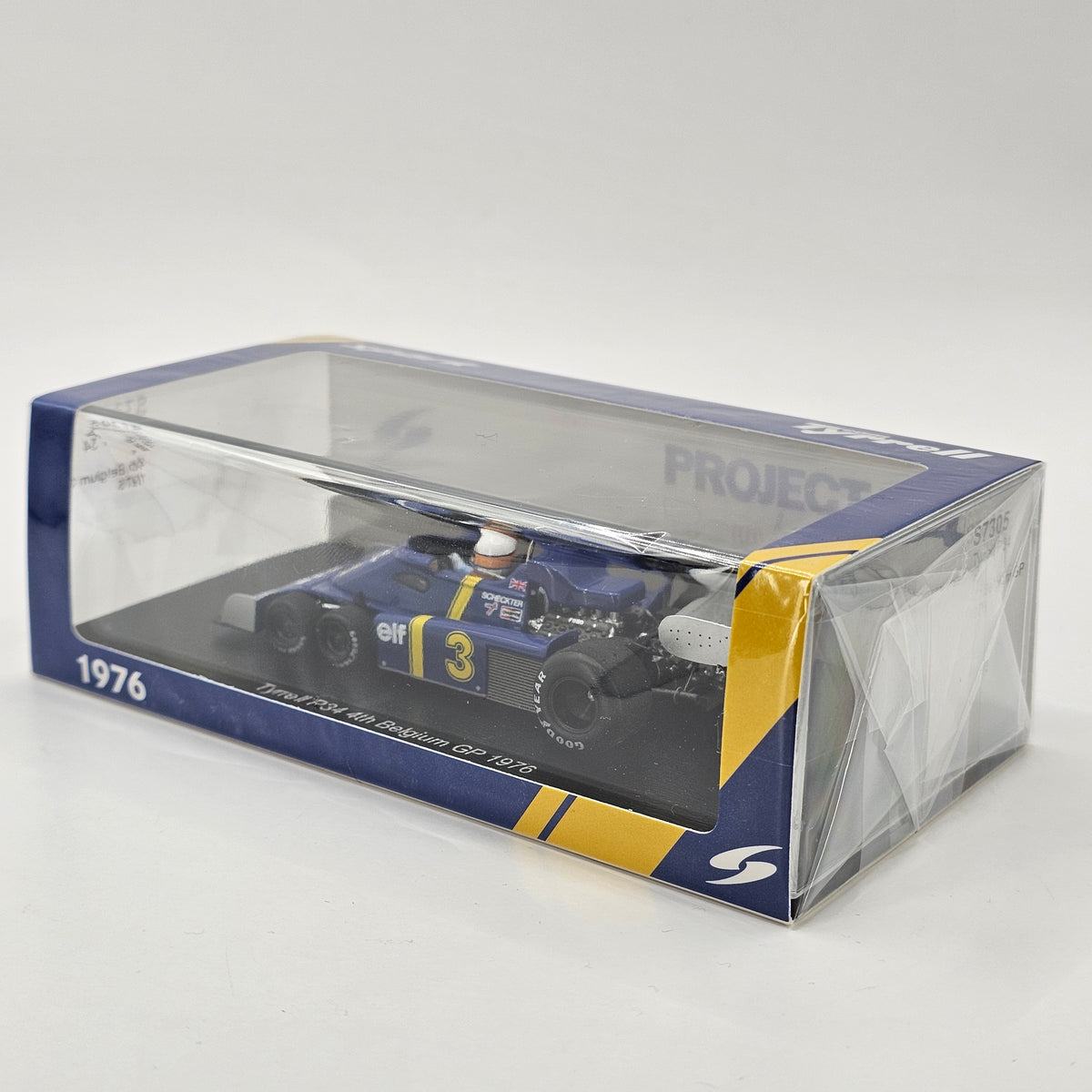 Spark Tyrrell P34 #3 Jody Scheckter 4th Belgium F1 GP 1976 1/43 Scale S7305