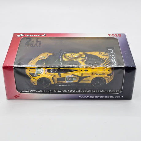Spark Chevrolet Corvette Z06 LMGT3.R #81 TF Sport 24 Hours of Le Mans 2025 1/43 Scale S9301