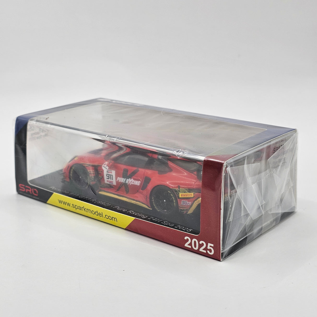 Spark Porsche 911 GT3 R (992) #911 Pure Rxcing 24Hrs Spa 2025 1/43 Scale