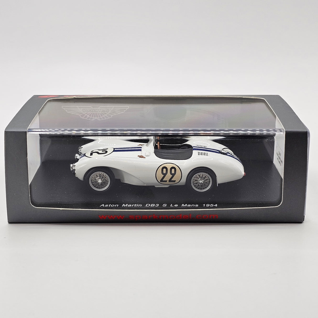 Spark Aston Martin DB3 S #22 Aston Martin C. Shelby Le Mans 1954 1/43 Scale