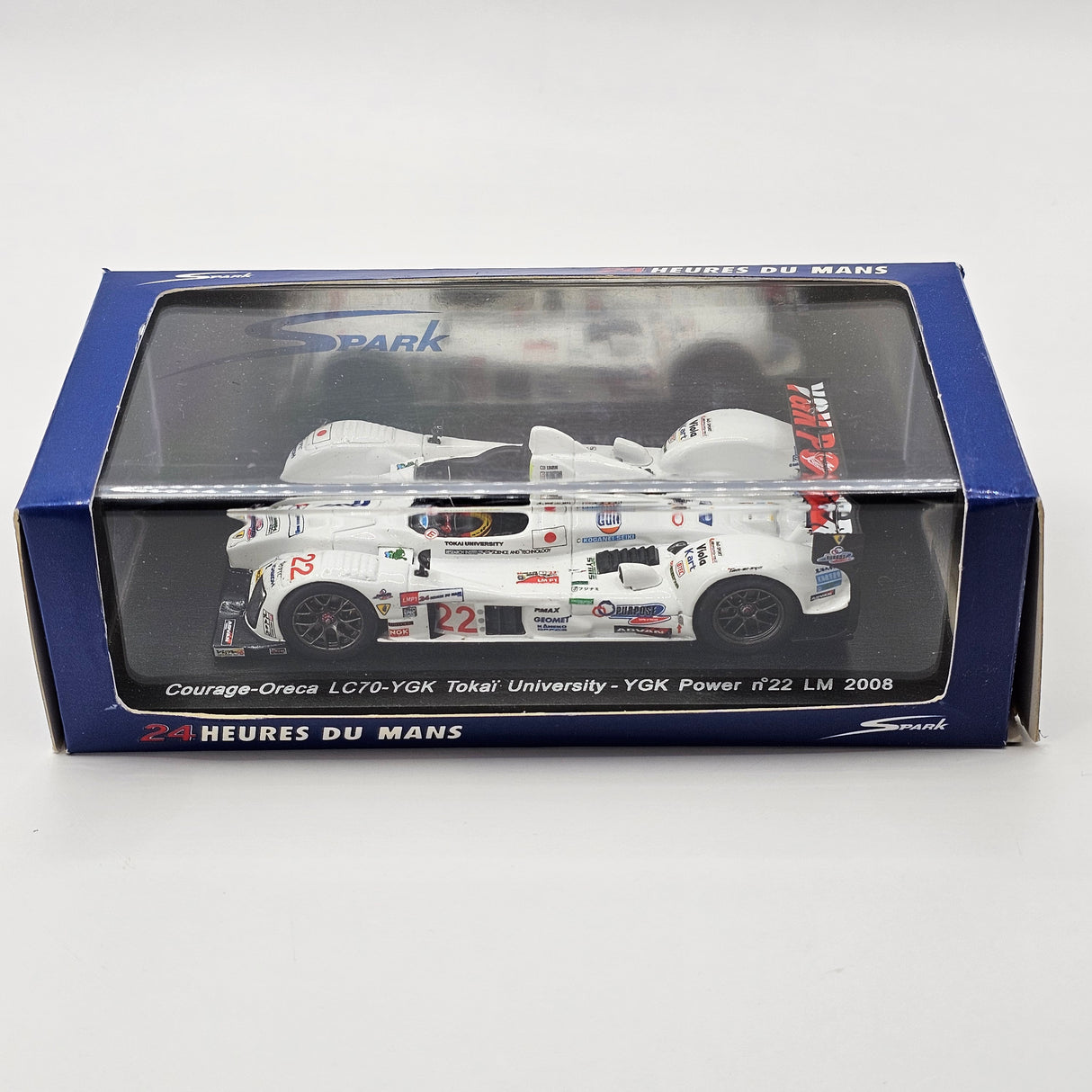 Spark Courage-Oreca LC70 #22 Tōkai University 24Hrs Le Mans 2008 1/43 Scale S1478