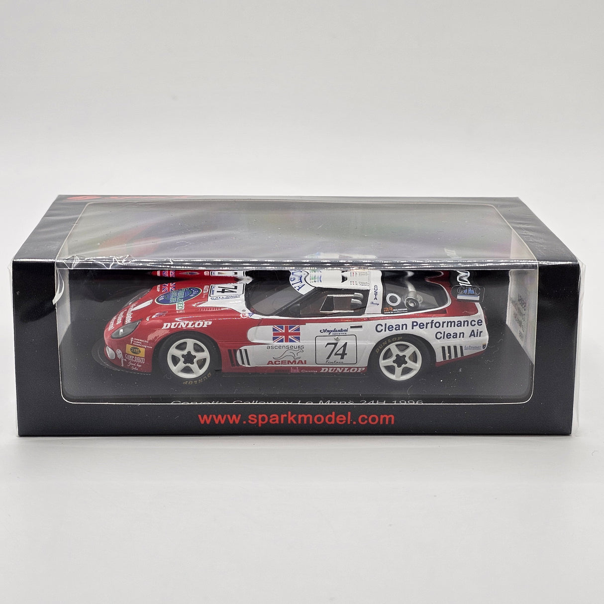 Spark Callaway Corvette #74 Agusta Racing Team 24Hrs Le Mans 1996 1/43 Scale S5854