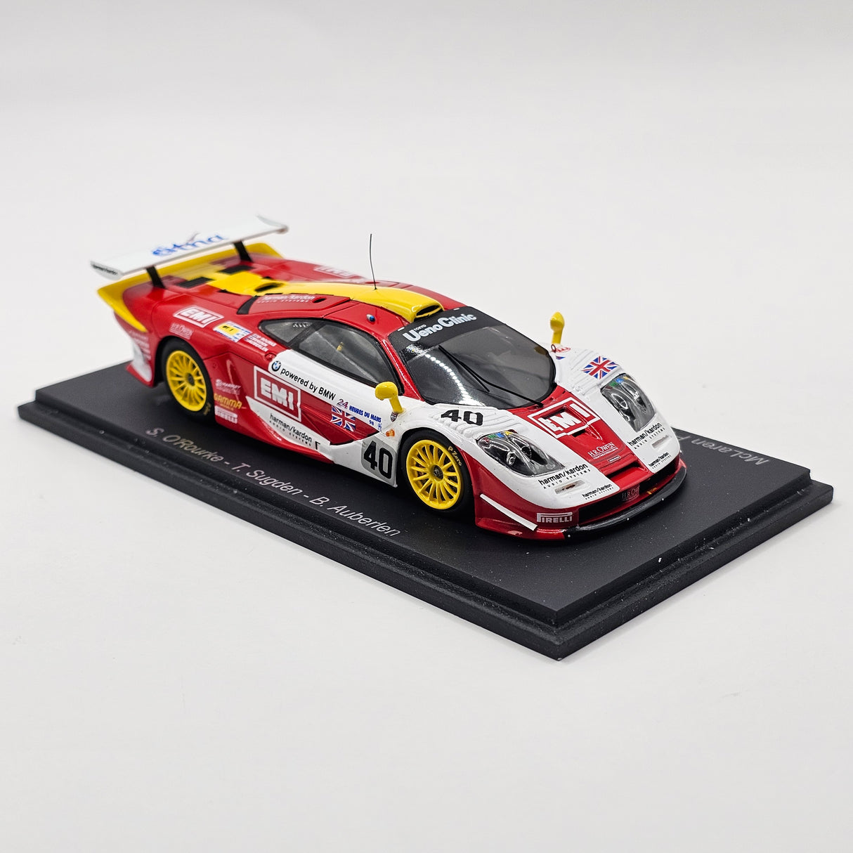 Spark McLaren F1 GTR #40 Gulf Team Davidoff McLaren 24Hrs Le Mans 1998 1/43 Scale