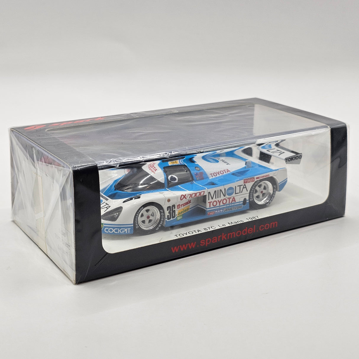Spark Toyota 87C #36 Toyota Team TOM's 24Hrs Le Mans 1987 1/43 Scale