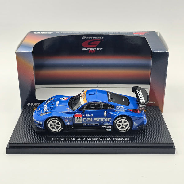 EBBRO Nissan Z #12 Calsonic Impul Super GT GT500 2005 Malaysia 1/43 Sc