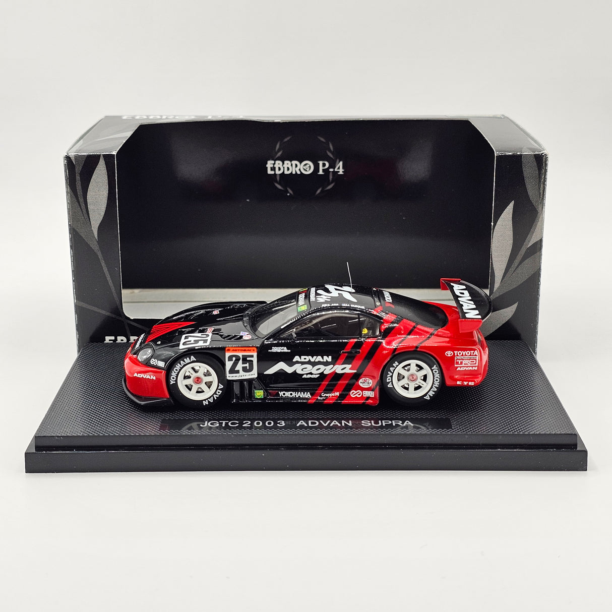EBBRO P4 Toyota Supra GT500 #25 Team Advan Tsuchiya JGTC 2003 1/43 Scale