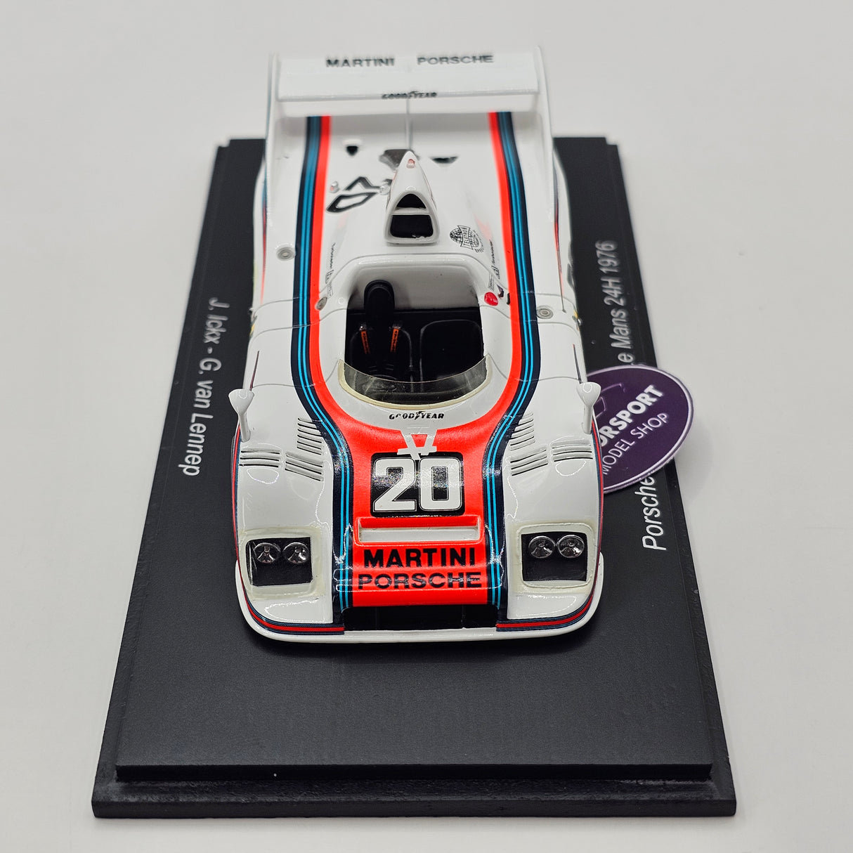 Spark Porsche 936 #20 Martini Racing Porsche System 24Hrs Le Mans Winner 1976 1/43 Scale