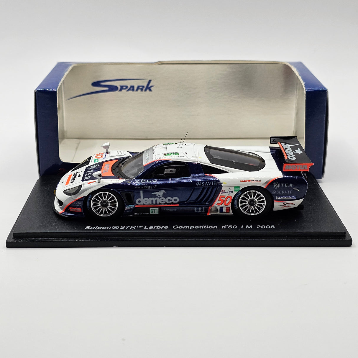Spark Saleen S7R #50 Larbre Compétition 24Hrs Le Mans 2008 1/43 Scale S1492