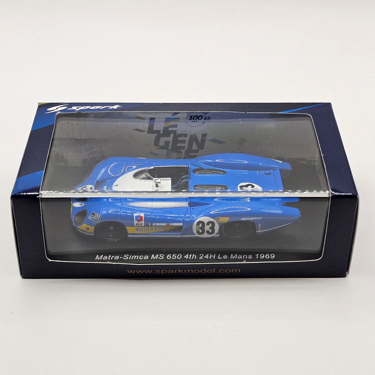 Spark Matra-Simca MS650 #33 Equipe Matra Elf 24Hrs Le Mans 1969 1/43 Scale S3547