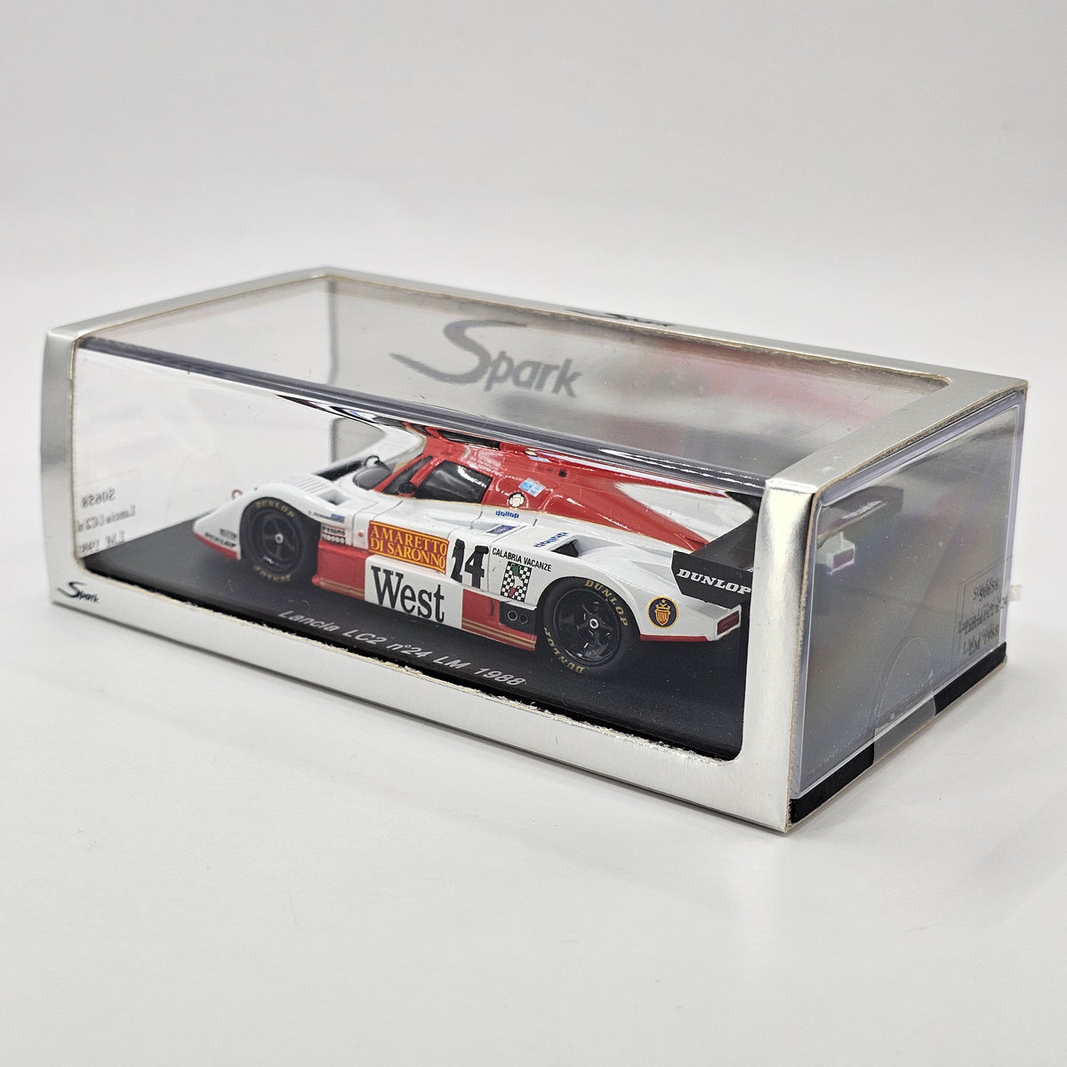 Spark Lancia LC2 #24 Dollop Racing 24Hrs Le Mans 1988 1/43 Scale