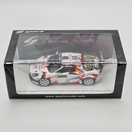 Spark Alpine A110 Rally RGT #68 Chazel Technologies Course Rally Monte Carlo 2025 (2nd RGT) 1/43 Scale