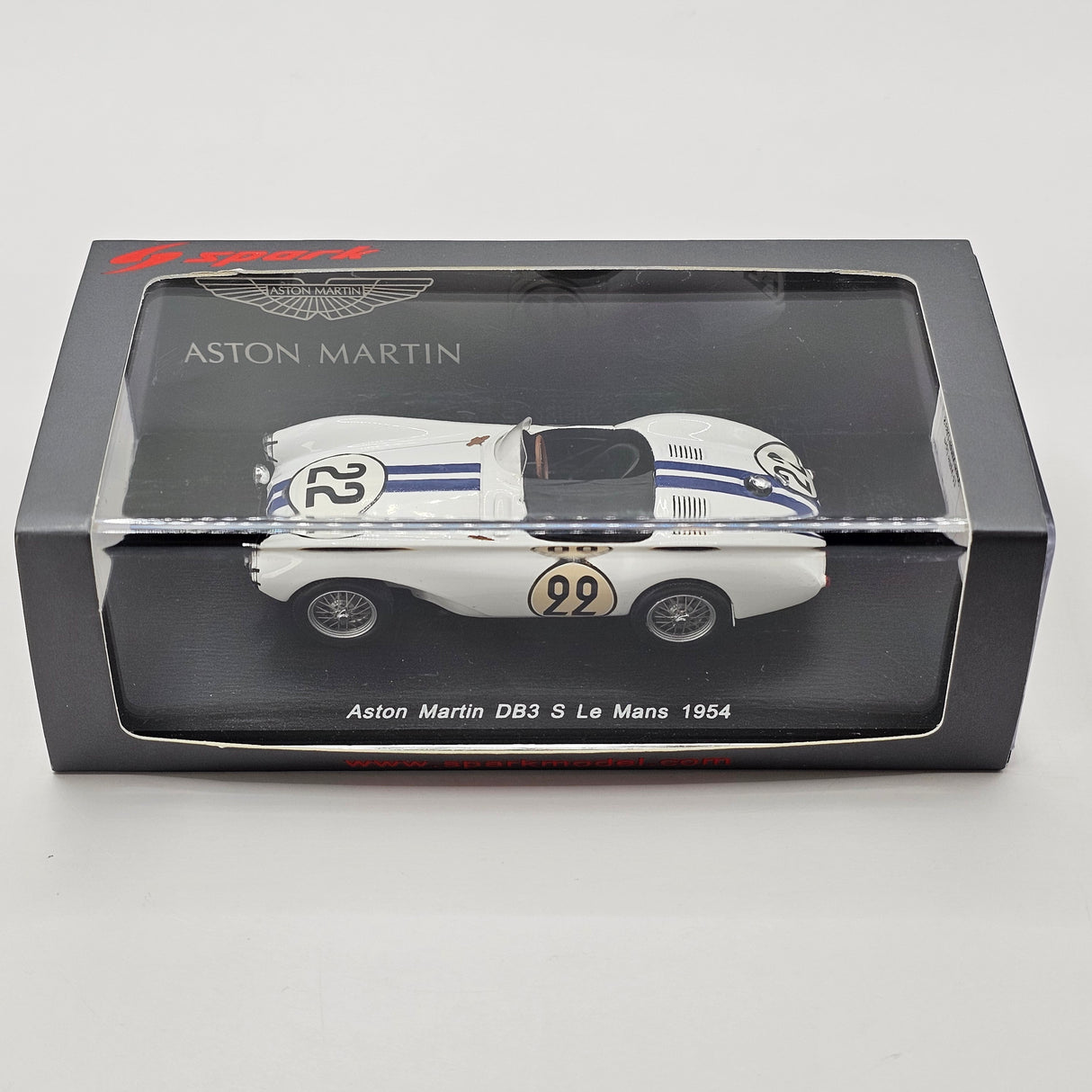 Spark Aston Martin DB3 S #22 Aston Martin C. Shelby Le Mans 1954 1/43 Scale