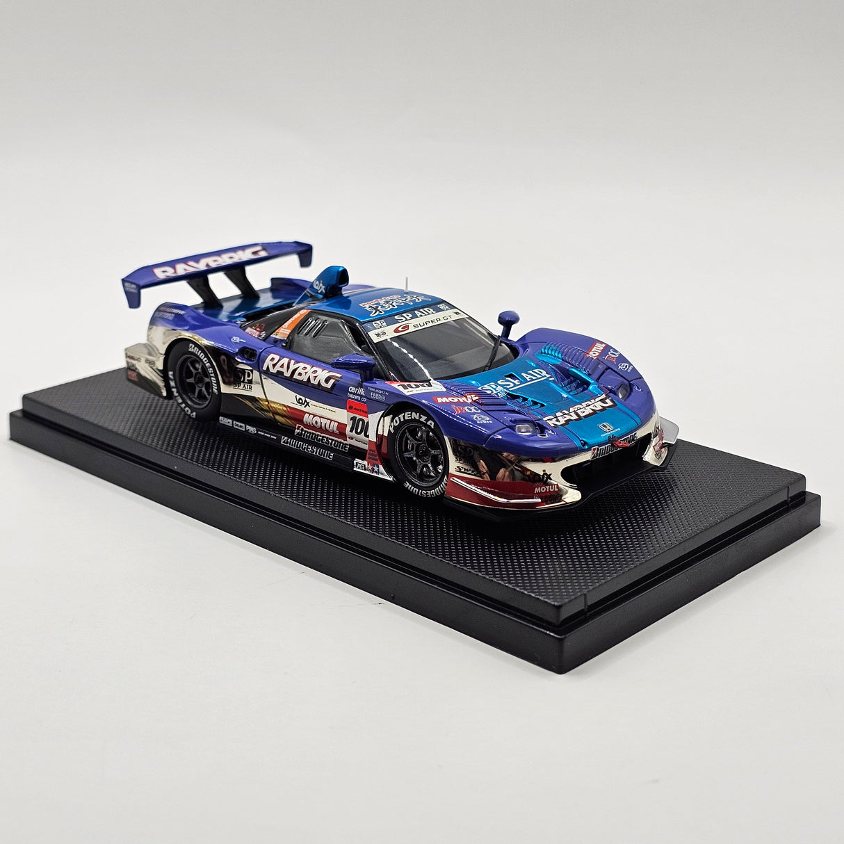 EBBRO Honda NSX #100 Raybrig Team Kunimitsu GT500 Super GT 2007 Fuji 1/43 Scale
