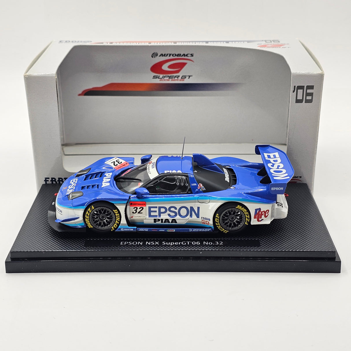 EBBRO Honda NSX GT500 #32 Epson Nakajima Racing Super GT 2006 1/43 Scale