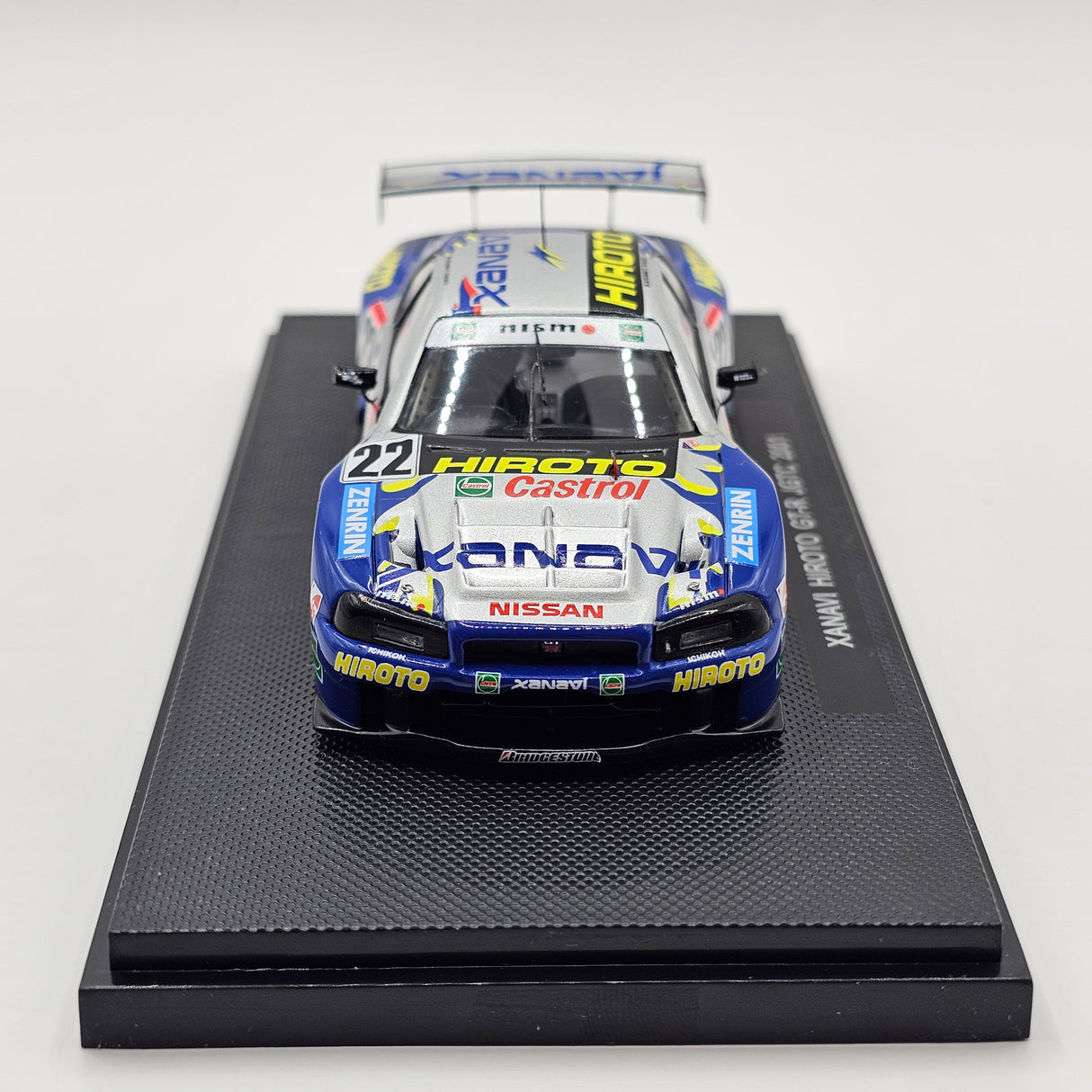 EBBRO P4 Nissan Skyline R34 GT-R #22 Xanavi Hiroto JGTC GT500 2001 1/43 Scale