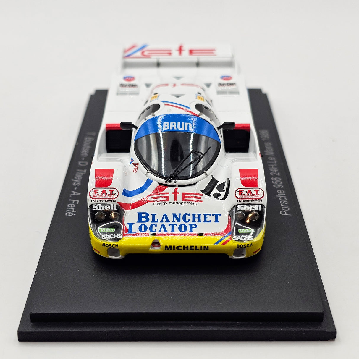 Spark Porsche 956 #19 Brun Motorsport 24Hrs Le Mans 1986 1/43 Scale S9870