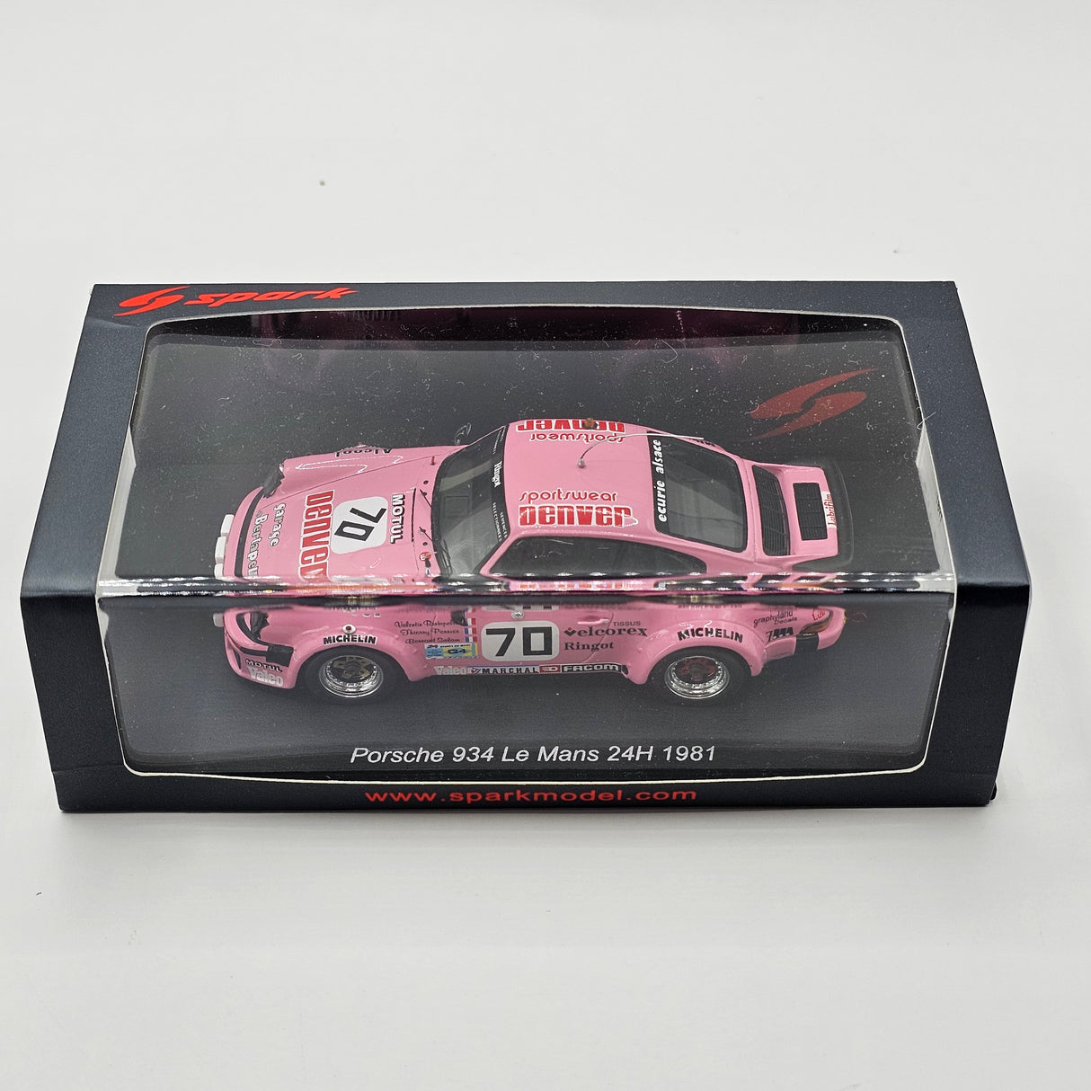 Spark Porsche 934 #70 T. Perrier 24Hrs Le Mans 1981 1/43 Scale S9846