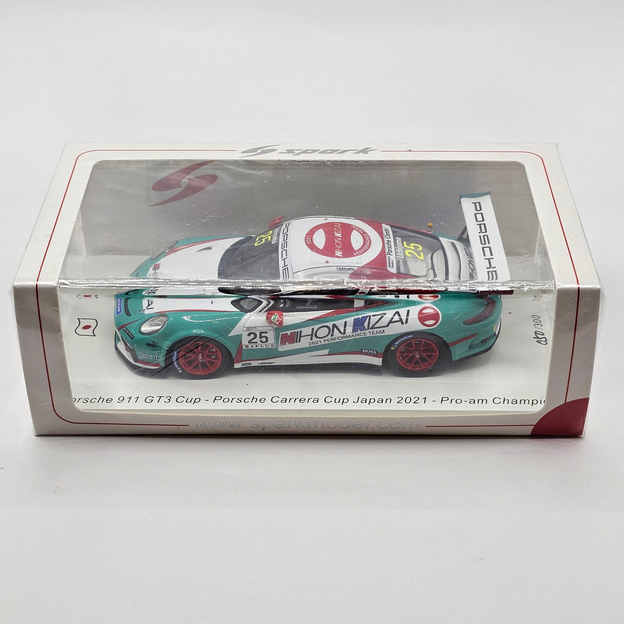 Spark Porsche 911 GT3 Cup #25 Kiyoshi Uchiyama Pro-Am Winner Porsche Carrera Cup 2021 1/43 Scale
