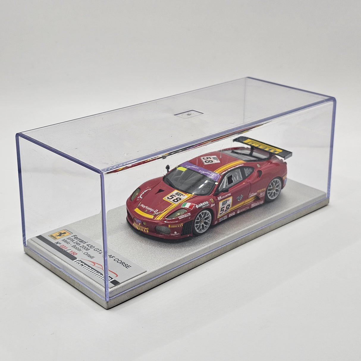 Tecnomodel Ferrari F430 GT2 #58 AF Corse Spa 24Hrs 2006 1/43 Scale TLA 04D-EX